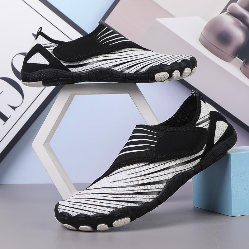 Image of ELETON Barefoot Shoes Women Men,Wide Toe Hiking Barefoot Womens Footwear, Non-Slip Water Shoes Running Shoes Boots Sneakers Unisex