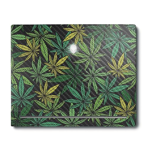 Image of MightySkins Carbon Fiber Skin Compatible with Alienware X16 R1 (2023) Full Wrap Kit - Cannabis Culture | Protective, Durable Textured Carbon Fiber Finish | Easy to Apply | Made in The USA