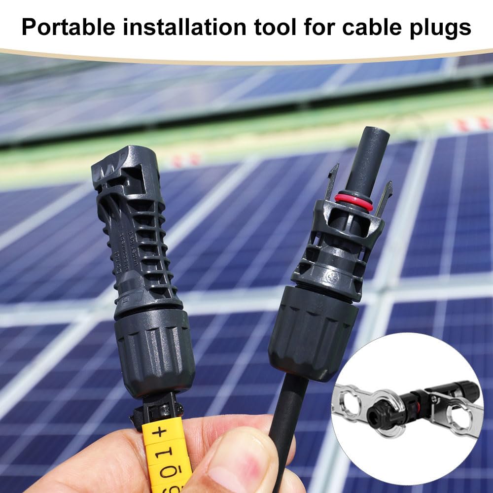 Yuanchu Lot De 2 Clés à Connecteur Solaire, Clés Solaires