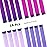 KGBFASS 16Pcs Purple Colored Clip in Hair Extension Multi-colors Party Highlights Clip on Synthetic Hairpiece Halloween Cosplay Party Christmas Gift for Women Kids Girls 20inch (MIX Purple)