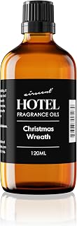 AirScent Christmas Wreath Holiday Diffuser Oil - Premium Holiday Fragrance Oil for Ultrasonic and Waterless Diffusers and Crafting - 120ml, 4 fl oz Glass Dropper Bottle - Balsam Fir Essential Oil