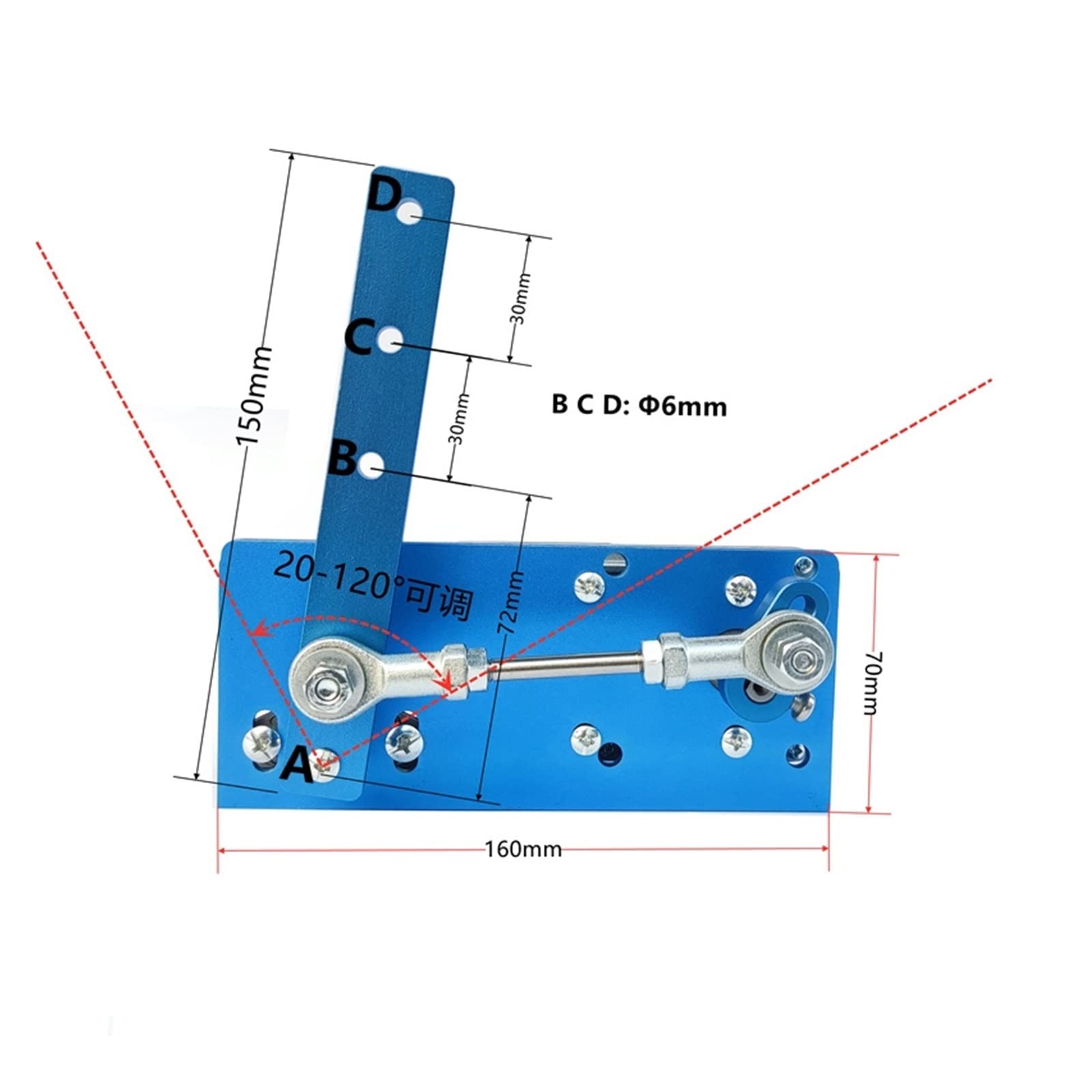 Alternativo Motore a dondolo Macchina automatica Wobbler Design fai da te DC Alternativo Motoriduttore Angolo di oscillazione 20-120 gradi,Attrezzi da Lavoro(12V 65times min)