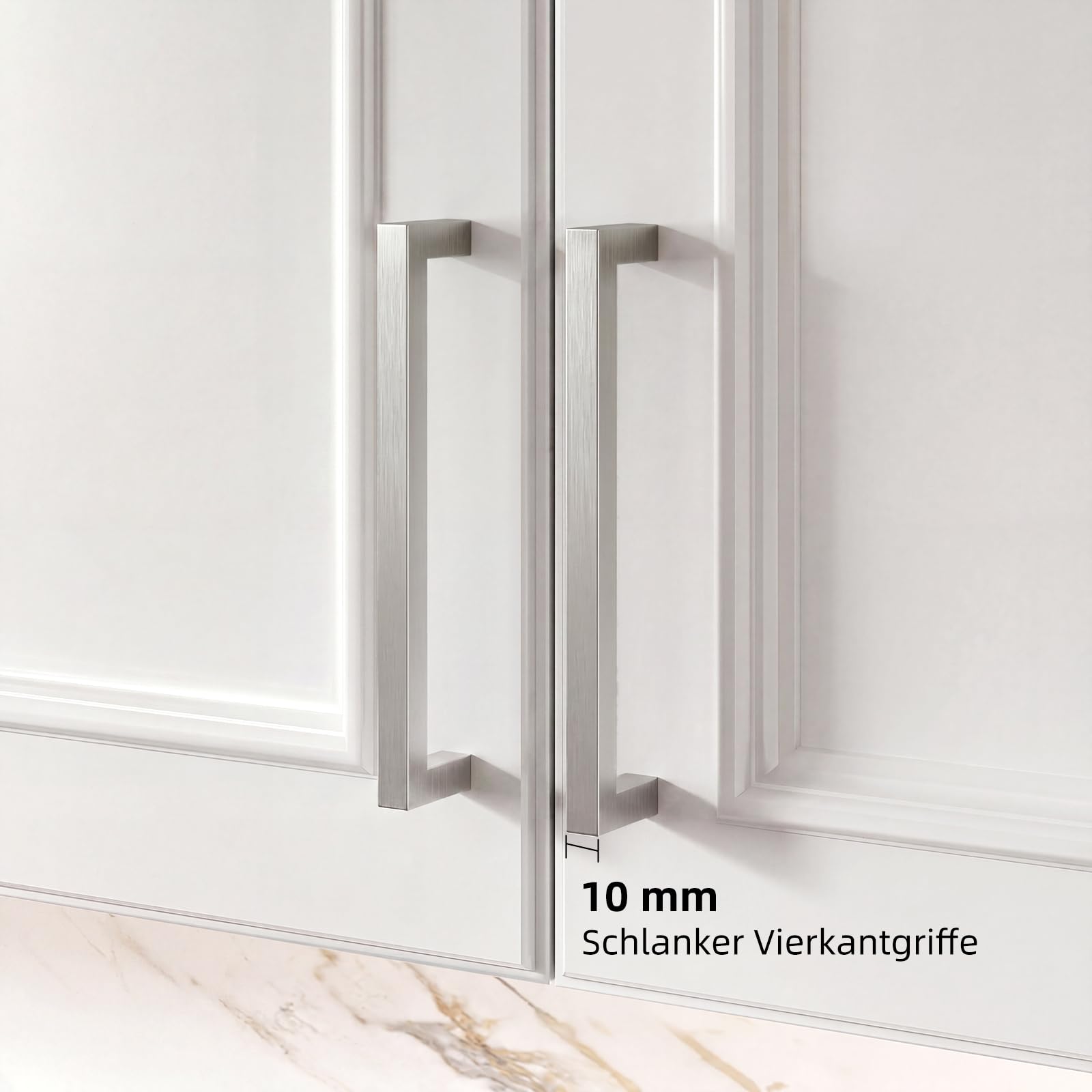 Goldenwarm 20 Stück Schrankgriffe, 128mm Lochabstand Möbelgriffe Edelstahl