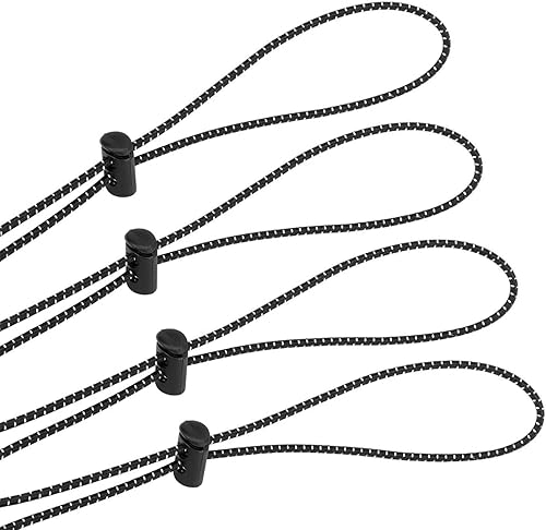 Kit de Correa Bungee para Gafas de Natación Oumers, Correas para Gafas de Natación con Extremo Cónico Negro