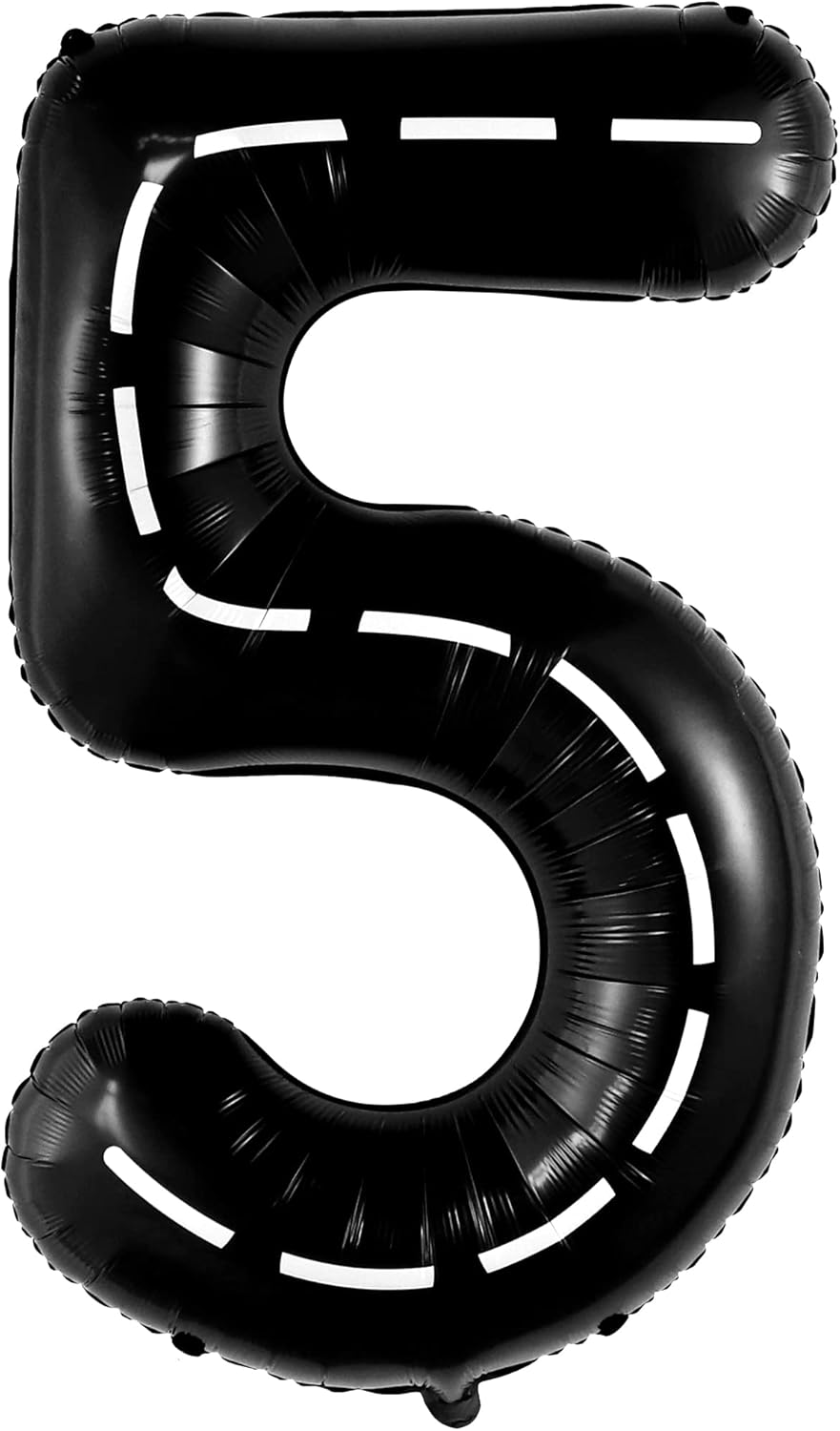 KatchOn, Number 5 Race Car Black Balloon - Giant 40 Inch, Party Supplies, Hotwheel Birthday Decorations, Unisex, All Ages, 3 Pieces