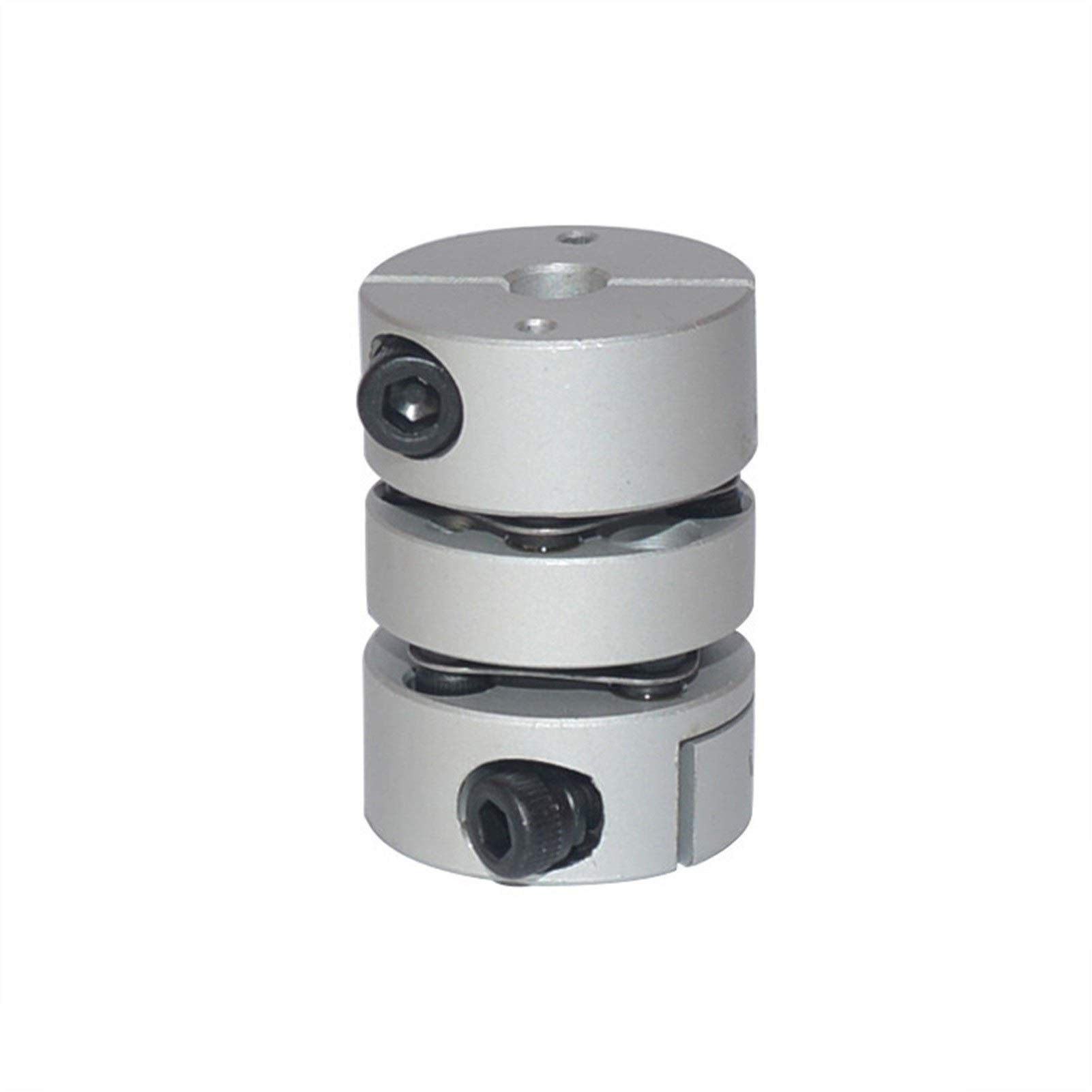 SUOFEILAIMU-PHONE CASE Metal Coupler for Engraving Machine Double Diaphragm Coupling D20 L28 Flexible Clamping for Stepper Motor (Inner Diameter : 8mm to 8mm)