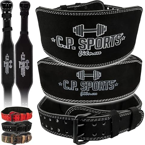 C.P. Sports Trainingsgürtel/Gewichtheber Gürtel Leder Cover