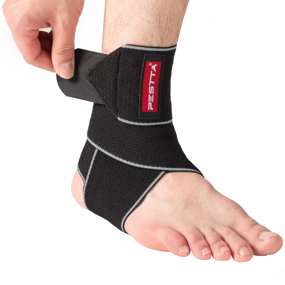 PESTTA Sprunggelenkbandage, Einstellbares Fußbandage, Flexible knöchelbandage, Ultradünn Fußgelenkbandage, Komfortabel fußgelenk bandage, Rechte und Linke Fußgelenk, Basketball, Damen und Herren