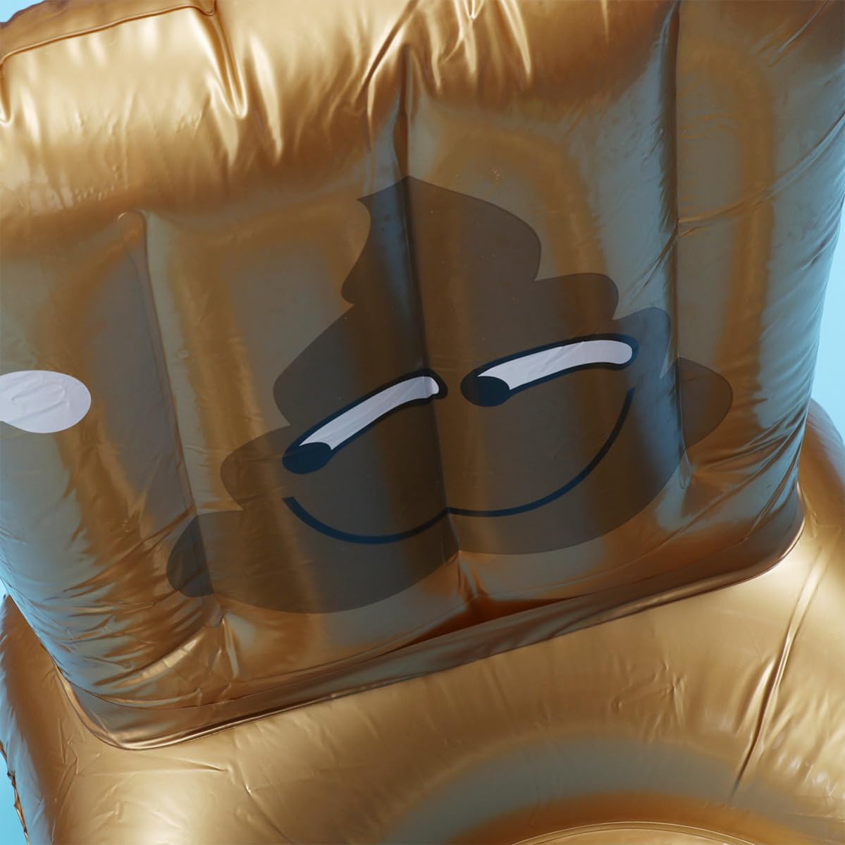 Aufblasbarer Schwimmring Toilette 1 Stück PVC Gold für Damen und Herren