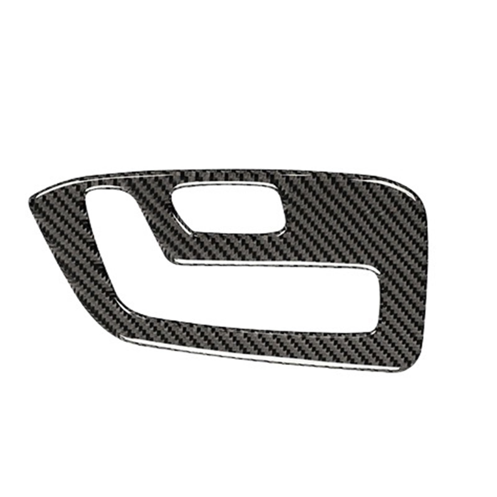 VNHLOTVJL Car Power Seat Adjustment Panel Trim Frame Interior Accessories Compatible for Mazda CX-5 2017-2020 Carbon Fiber Decoration Sticker(RHD)