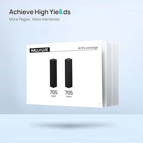 Miniatura 3 de HALLOLUX 67XL - Cartucho de tinta negro de repuesto para HP Ink 67 67XL compatible con impresora Envy 6000 6055e 6400e 6455e 6458e DeskJet 2755e