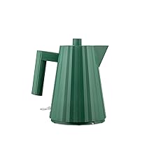 Alessi Plissé MDL06, 1 GR – Bollitore Elettrico di Design, in Resina Termoplastica, Spina Europea, 2400 W, 100 cl, Verde