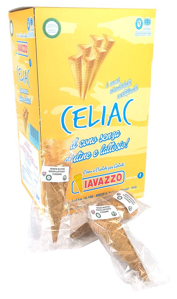 Conos veganos para helado sin gluten ni lactosa para celíacos - 40 unidades