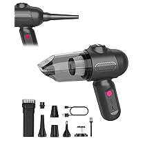 EBOSSOM Aspirapolvere Portatile Senza Fili,8kPa Aspirabriciole Potente Con Fili,4 in 1 Mini Aspirapolvere Auto Senza Fili,4000mAh USB-C Ricaricabile Aspirapolvere Piccolo,Non Booster Avviamento