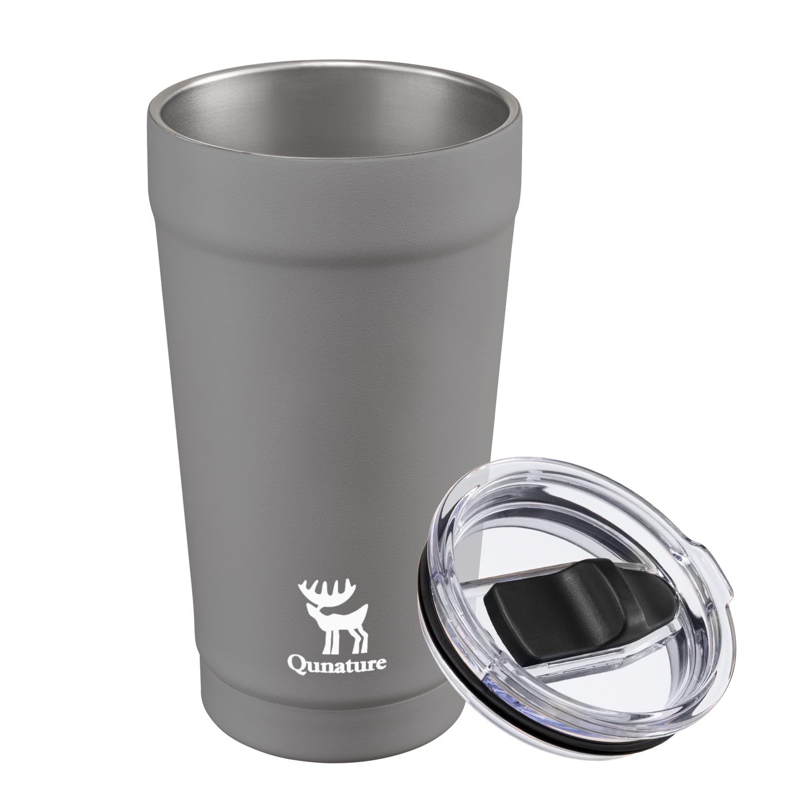 Qunature Coffee Cup Insulated Mug with Leakproof Lid Travel Mug for Cold and Hot Drinks 304 Stainless Steel Water Vacuum for Men Women 480ml
