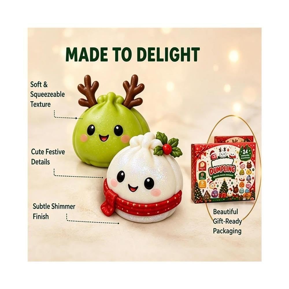 Calendario dell'Avvento Squishy 2026, scatola for il conto alla rovescia a sorpresa di 24 giorni for adulti(2box)