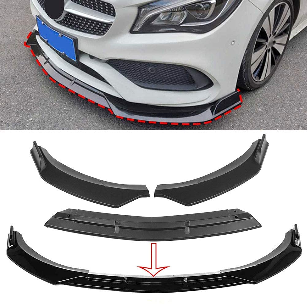 Spoiler Parachoques Delantero del automóvil Parachoques Delantero Separador de Labios Alerón para Mercedes Benz Cla-Class W117 2016-2020, Parachoques Delantero Alerón Delantero Difusor de Labios