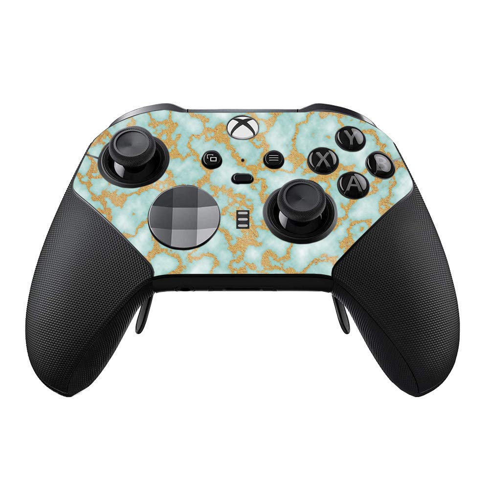 MightySkins Glossy Glitter Skin Compatible with Xbox Elite Series 2 Controller - Golden Jade | Protective, Durable High-Gloss Glitter Finish | Easy to Apply and Change Styles | Made in The USA