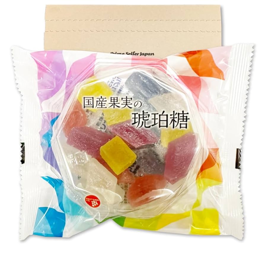Amazon | 津山屋製菓 国産果実の琥珀糖 100g PSJBOX（あまおう苺