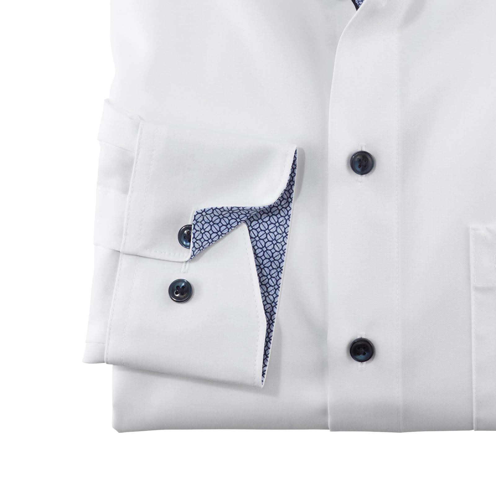 OLYMP Luxor Comfort fit Hemd Langarm New Kent Kragen weiß