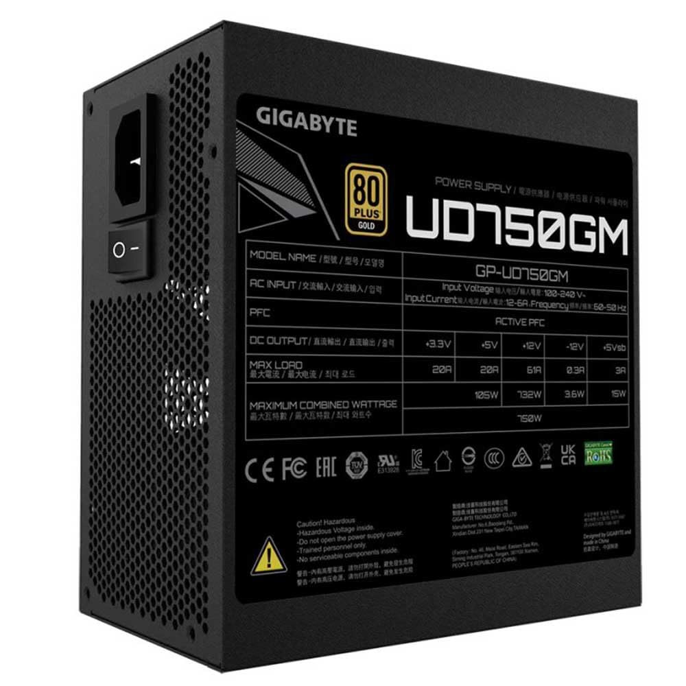 GIGABYTE 750W - GP-UD750GM - 80+ Gold