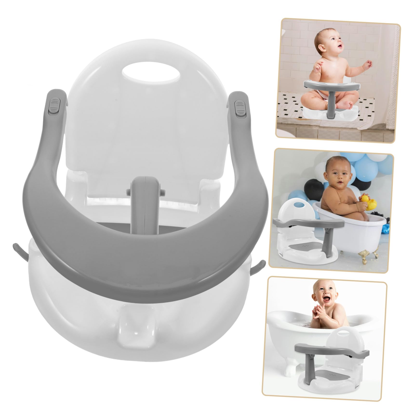Badewannensitz für Junge Mädchen Abnehmbar mit Saugnäpfen für Dusch und Badetime Sicherer Sitz für Neugeborene und Junge Mädchen Glatte Oberfläche Badesessel