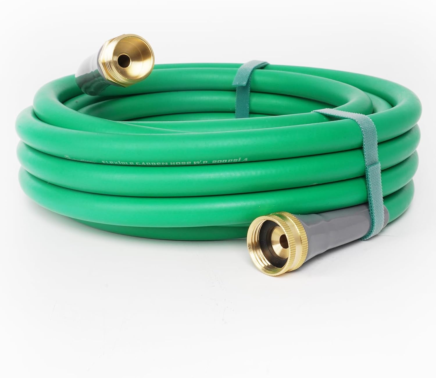 Garden Hose 25 ft, Slim Lightweight All-Weather Water Hose, Flexible and Durable, Leak-Free Connections, EPDM Rubber Hose for Patio, Lawn (Green)