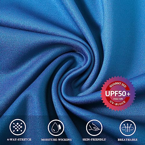Men's Long Sleeve Swim Shirts Rash Guard Shirts UPF 50+ Sun Protection Quick Dry T-Shirt Athletic Workout Running Tops Shirts4