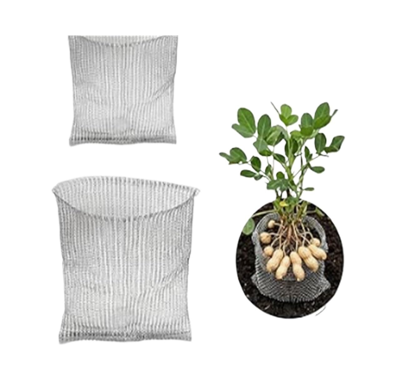 ZNJAMN 5pcs Stainless Steel Insect-Proof Net Bag Dense Mesh Rat Prevention Plant Root Protection Cover Wire Cage Tear Resistant for Plant Roots(19.69x17.72in)