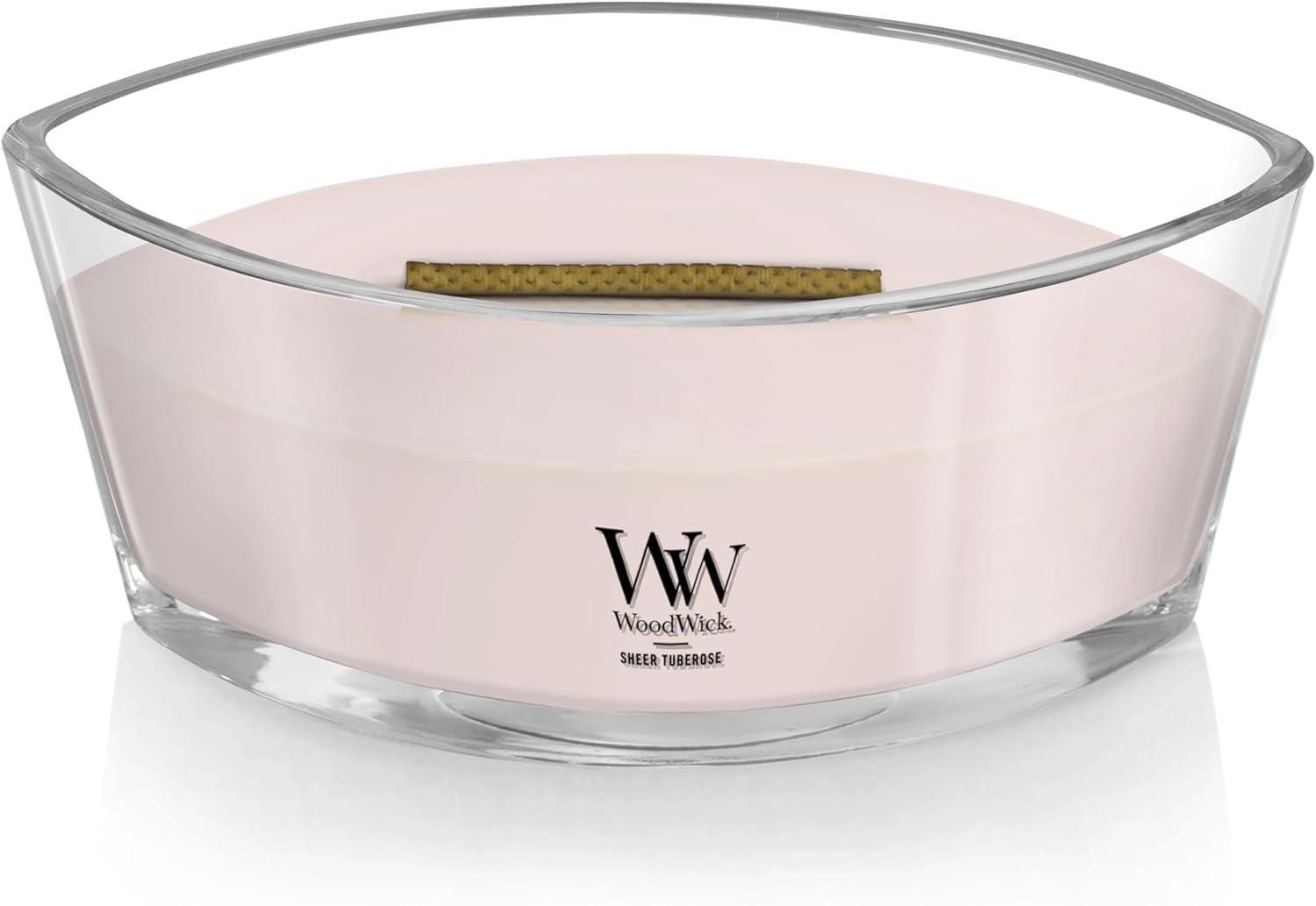 WoodWick Sheer Tuberose Gifts for Women and Men, 16 oz Ellipse Candle with Crackling Wick - Image 3