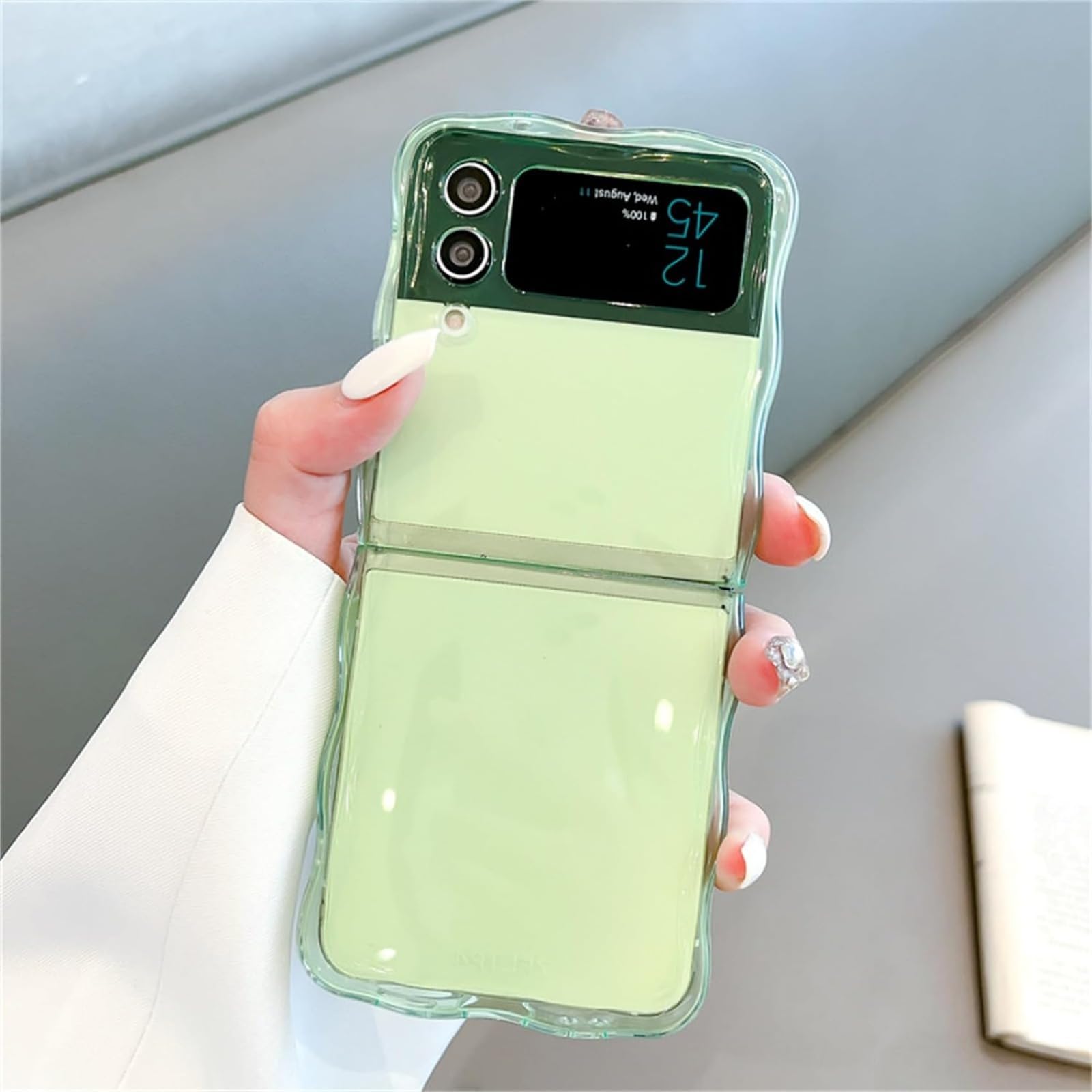 よねのすけ4ケース ザノースフェイス Galaxy Z Flip4 Flip5ケース ロゴ付き ノース