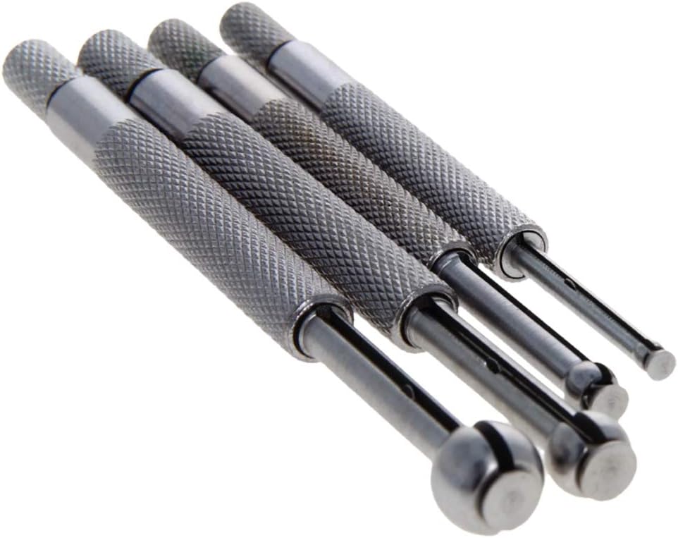 Utoolmart Hole Gauge Set 1/8 inches 1/2 inches Small Telescoping FullBall Ball
