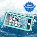 meritcase iPhone 5S Waterproof Case, IP68 iPhone SE/5S/5 Waterproof Shockproof Dirtproof Snowproof Screen Protector Cover for Snow Skiing Swimming (Blue)