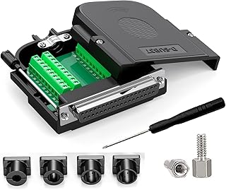 JUXINICE No Soldering Needed DB37 Serial Adapters D-SUB 37-pin Female RS232 Adapter to Terminal Connector Signal Module with Bolts Nuts and Screwdriver (DB37 Female)
