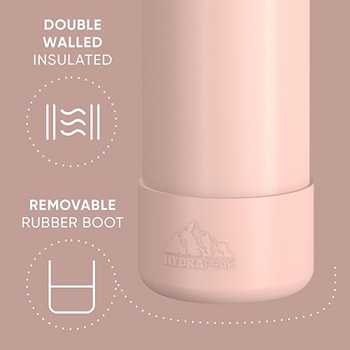 Miniatura 2 de Hydrapeak Botella de agua deportiva de 26 onzas con aislamiento y tapa con popote o para beber, a prueba de fugas y derrames, mantiene las bebidas
