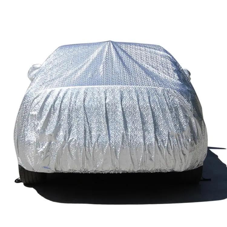 Image of PROTEGO All Weather Protection Car Cover for Maruti Kizashi | Anti Dust, 100% Waterproof, Durable Cover - Triple Stitched Elastic Grip with Mirror Pocket |(Metallic Silver with Red Piping)