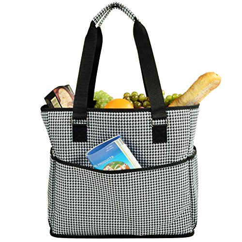 Picnic at Ascot 541-HT Large Insulated Multi Pocketed Travel Bag with 6 Exterior Pockets, Black3