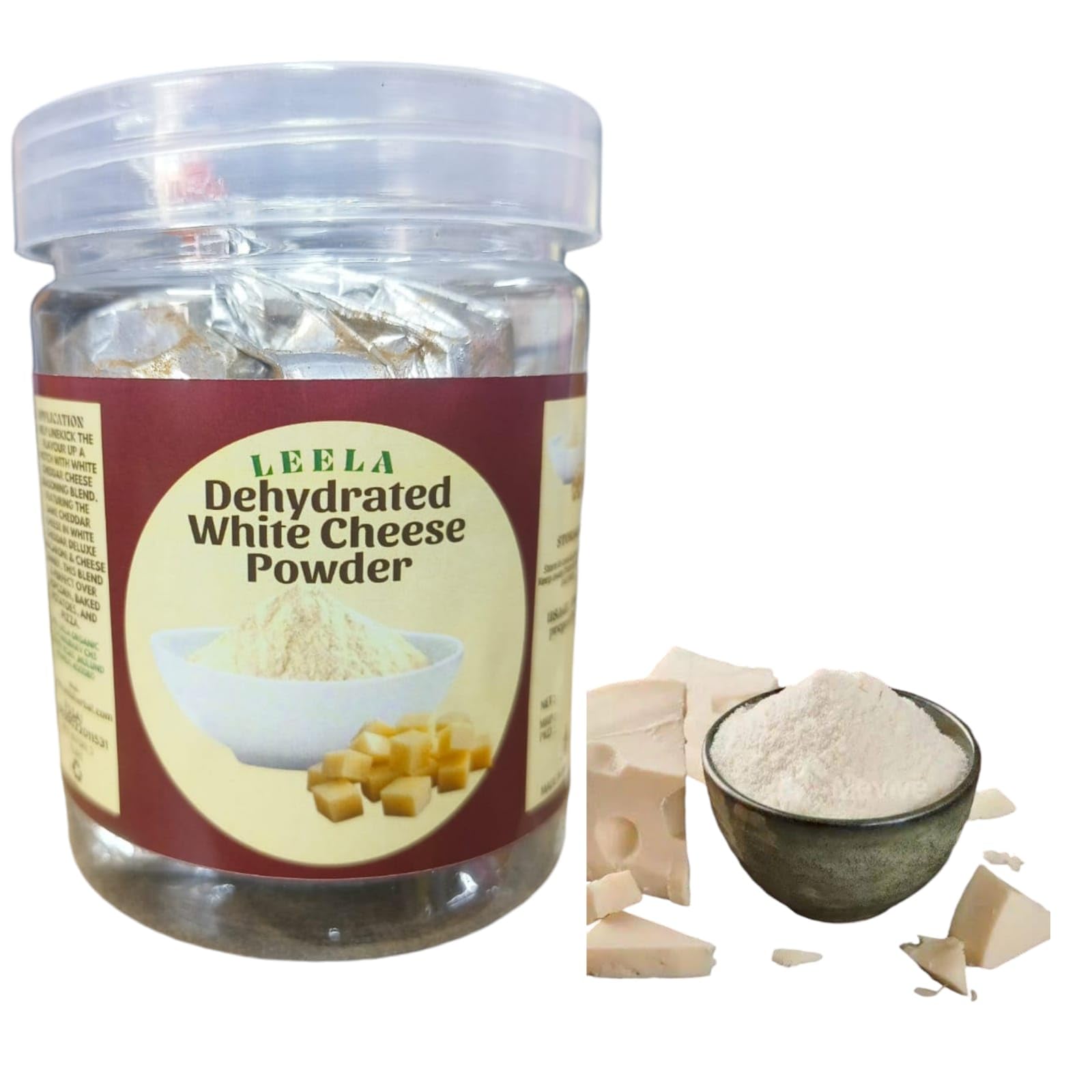 White Cheese Powder Cheddar Ready to Use for Pizza and Pasta 200grm spray dried-image-32