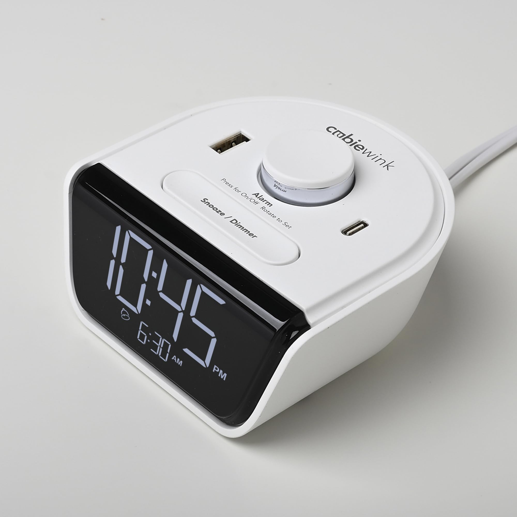 Brandstand CubieWink - Compact Charging Alarm Clock