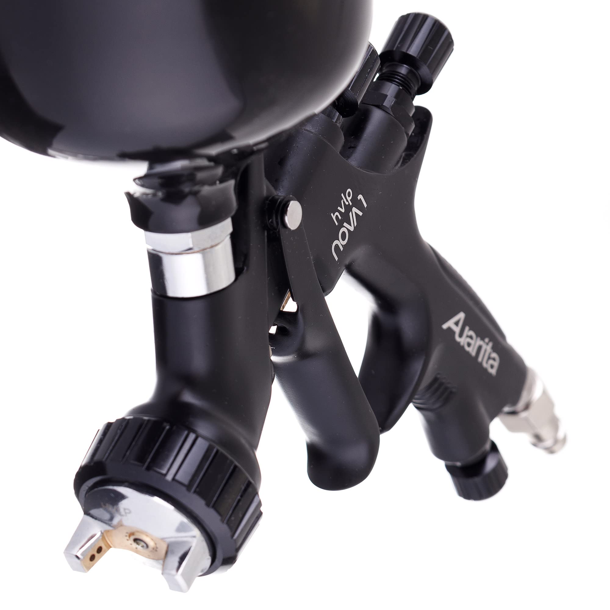 Kastor Pistolet à Peinture de Pulvérisation NOVA 1 AUARITA HVLP Buse 1.8mm BLACK