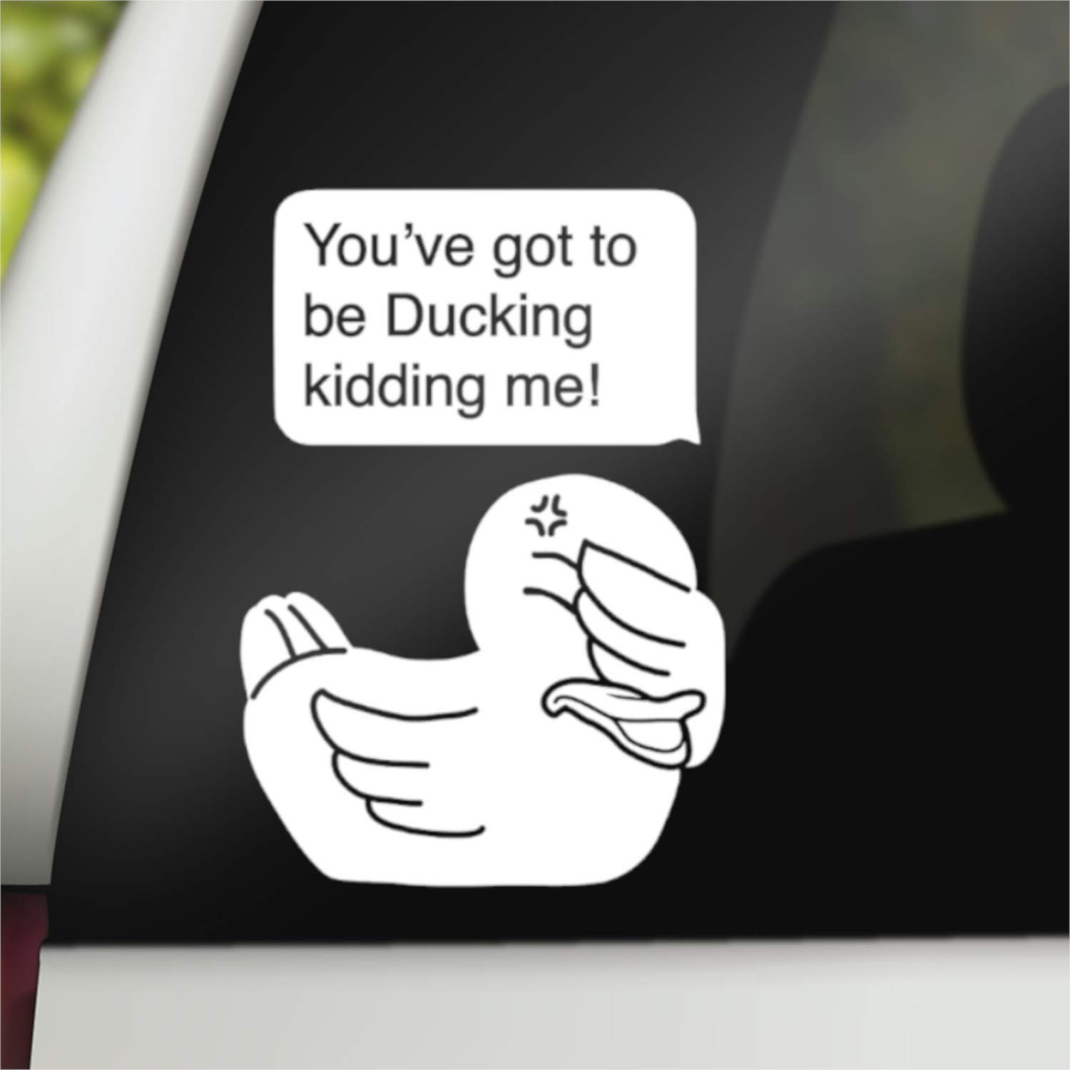 Amazon.com: NaniWear Autocorrect Rubber Ducky Meme Geek Car Decal Ducking Kidding  Me : Automotive