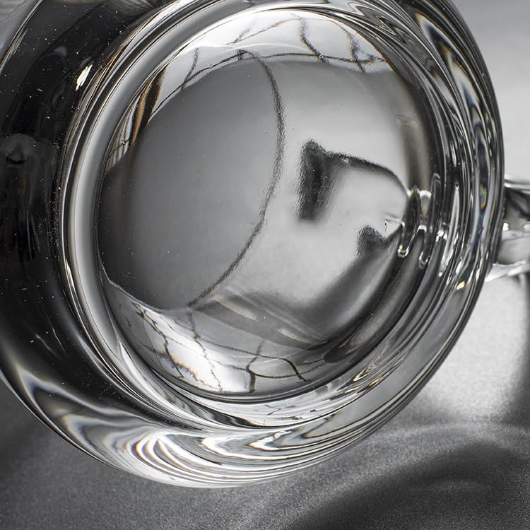 Taza de café transparente de vidrio sin plomo de alta pureza 5