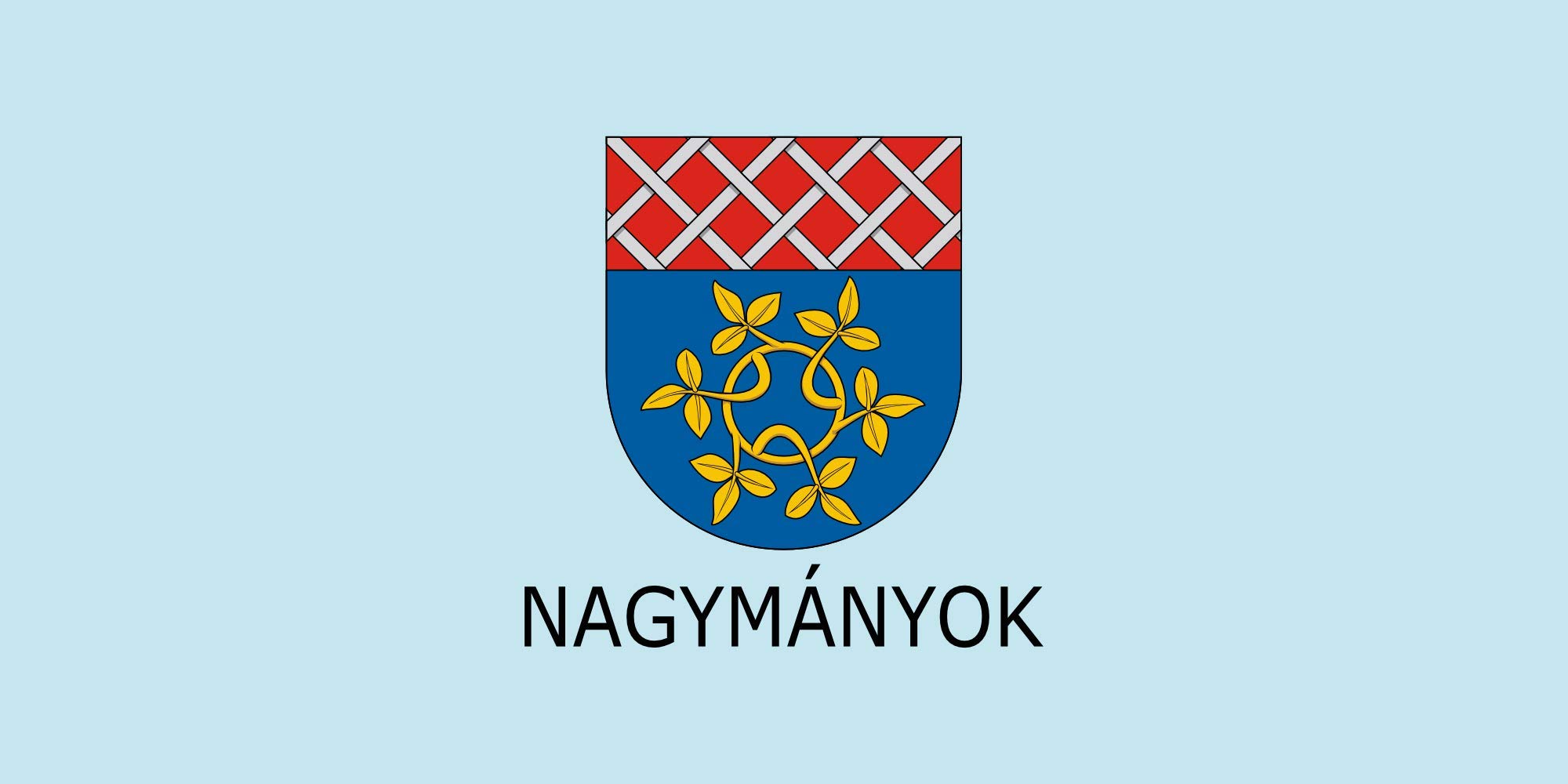 Drapeau de Nagymányok de 1.35m² idéal pour pavoiser votre jardin ou façade
