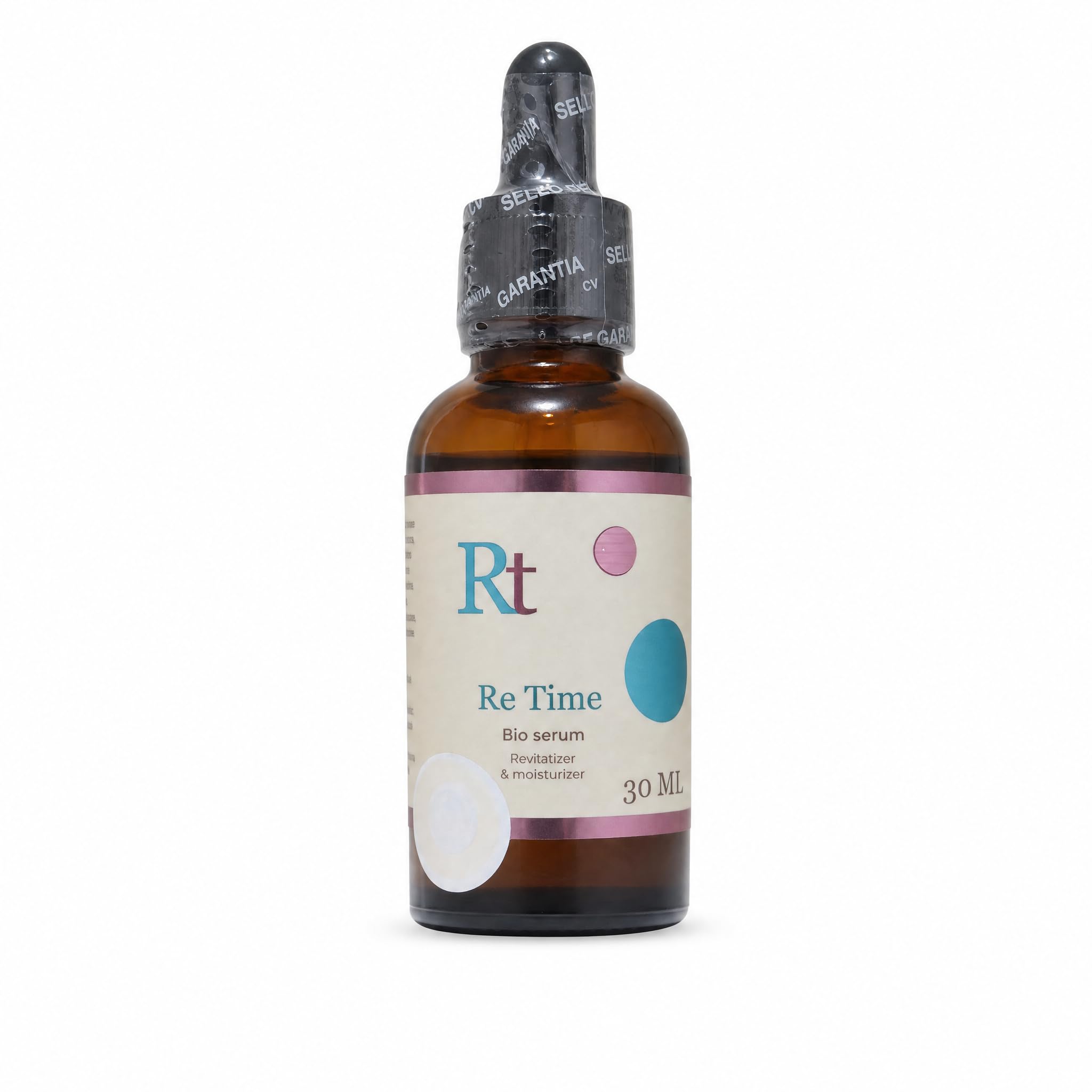 Rt Retime Serum Facial Antiedad con Acido Hialuronico, Colageno y Elastina, Bio Serum Rejuvenecedor y Humectante, Anti arrugas y Reafirmante, Para Rostro y Cuello, 30ml