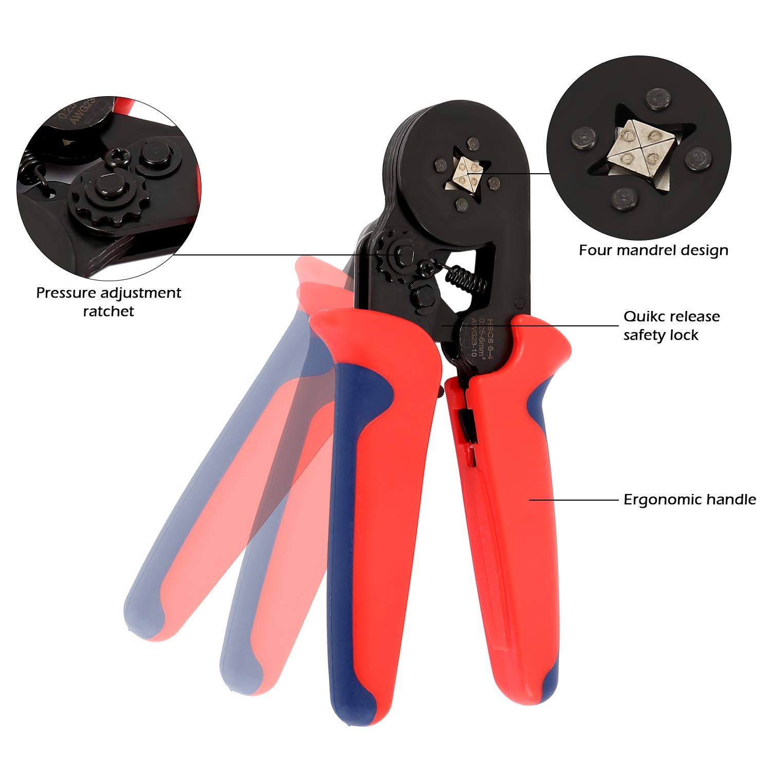 Crimpzangen Aderendhülsen Set, Preciva Aderendhülsenzange mit 1200 stück Aderendhülsen Tool Kit 0,25-10,00 qmm ohne Tasche Crimpzangen Aderendhülsen Set, Preciva Aderendhülsenzange mit 1200 stück Aderendhülsen Tool Kit 0,25-10,00 qmm ohne Tasche