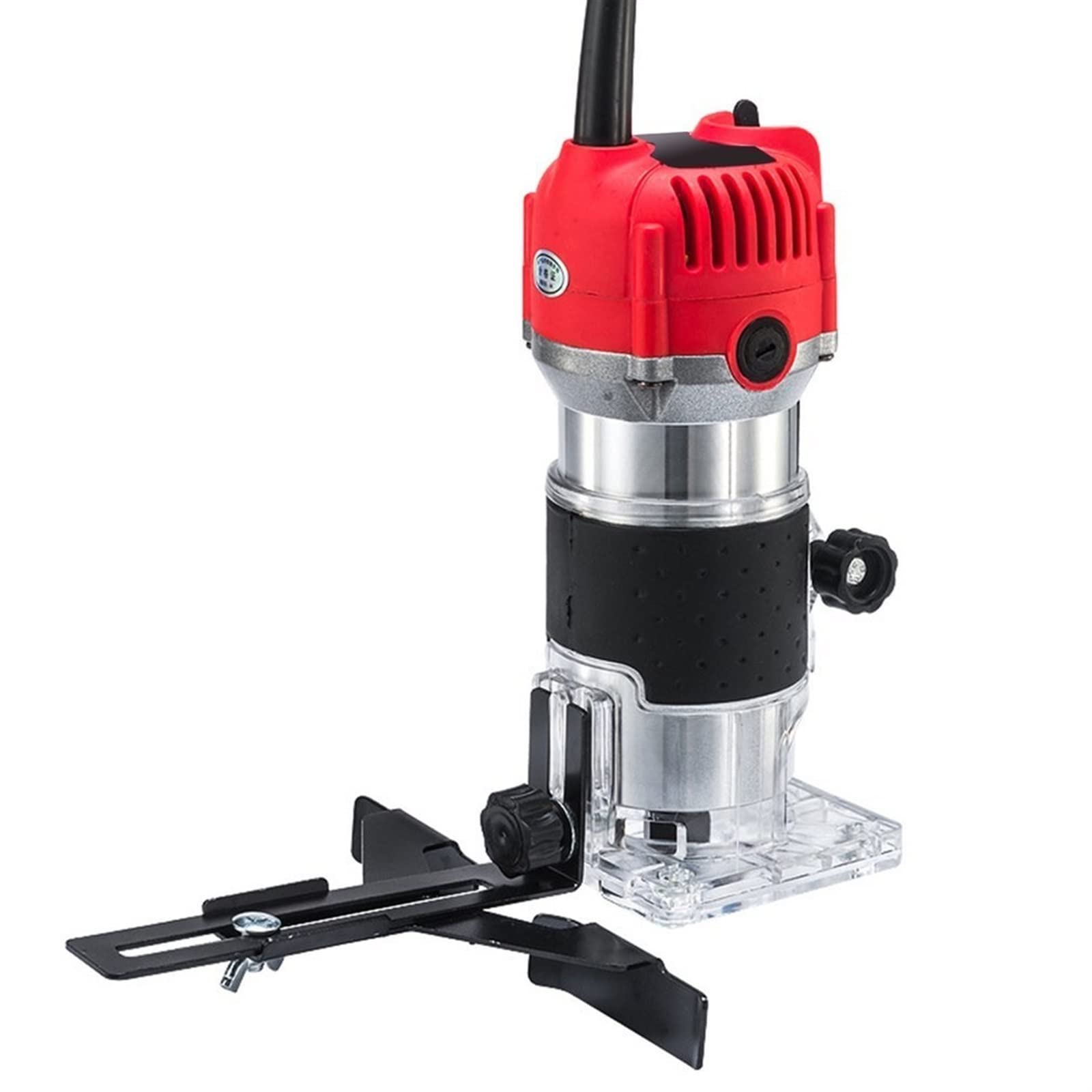 Fresadora de Madera Rebajadora Eléctrica, Recortadora eléctrica multifunción for carpintería, fresadora de madera, enrutador de máquina cortadora de ranuras y grabado para la Decoración de Bricolaje T