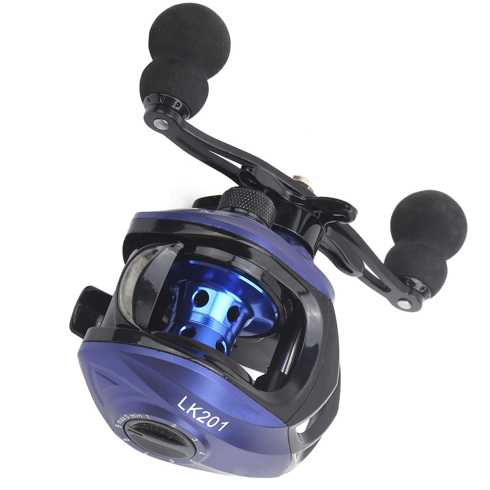Mulinello da Baitcasting Ad Alta velocità 17+1 Cuscinetti per gli Appassionati di Pesca Blu 1 Pezzo