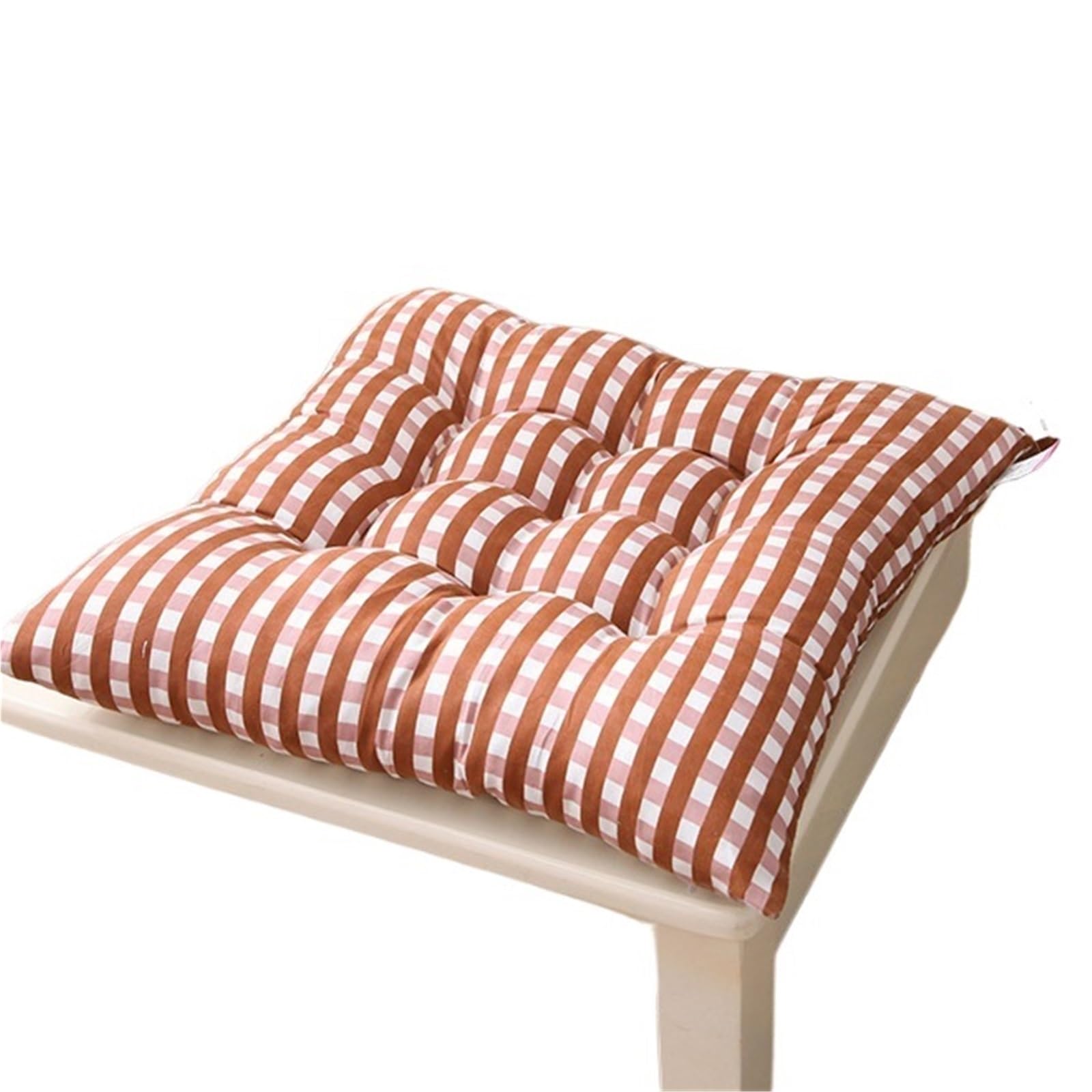 EnxJire Dining Chair Seat Cushions 40x40cm Dining Chair Printed Rice Thick Square Cushion Pads For Chairs(Color 1)