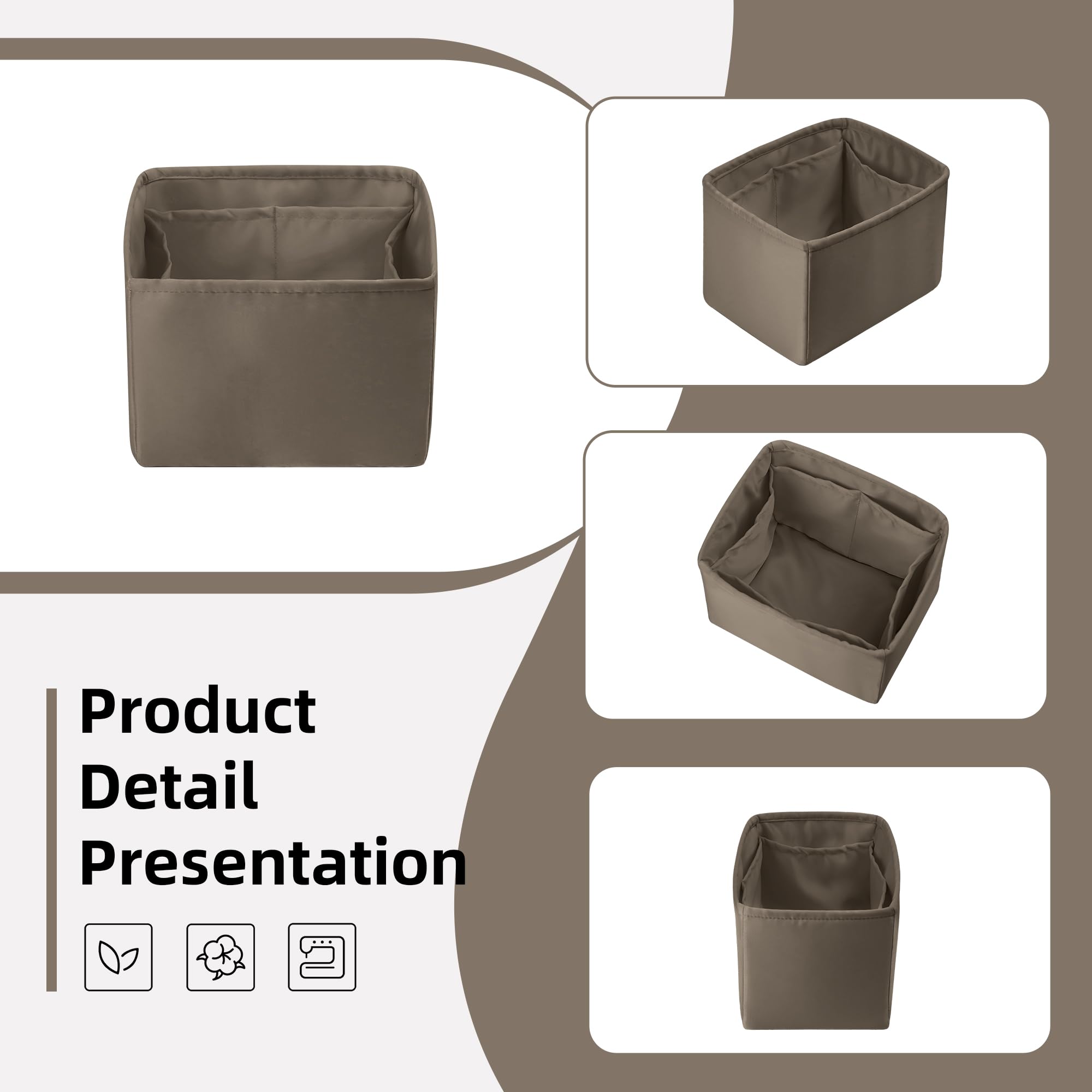 DGAZ Organizador de Bolso para Cargo Picotin 18, Bolso Interior, Etoupe