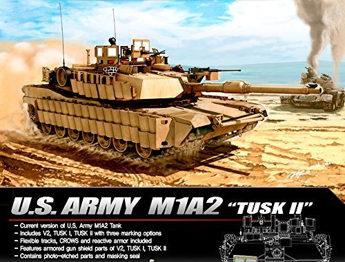 Academy 1/35 US Army M1A2 Tusk II Modèle Réduit Militaire